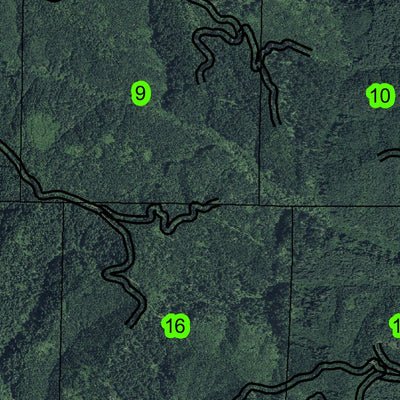 Deadwood T16S R9W Township Map Preview 3