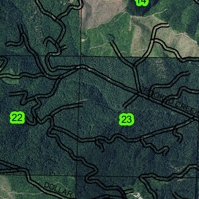 Round Mountain T15S R2W Township Map Preview 2