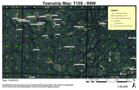 Lobster Creek T15S R8W Township Map Preview 1