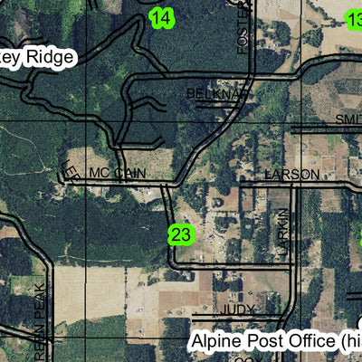Alpine T14S R6W Township Map Preview 2