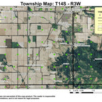Halsey T14S R3W Township Map Preview 1
