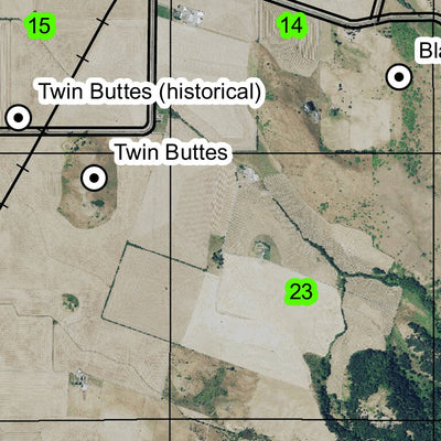 Halsey T14S R3W Township Map Preview 2