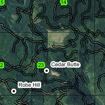 Brownsville T13S R2W Township Map Preview 2