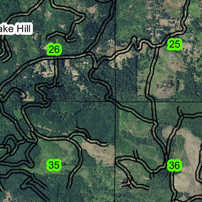 Brownsville T13S R2W Township Map Preview 3