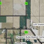 Saddle Butte T13S R3W Township Map Preview 2