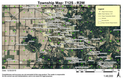 Lebanon T12S R2W Township Map Preview 1