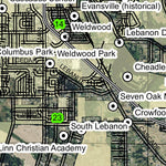 Lebanon T12S R2W Township Map Preview 2