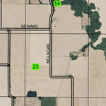 Tangent West T12S R4W Township Map Preview 2