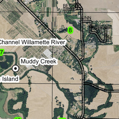 Tangent West T12S R4W Township Map Preview 3