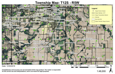 Corvallis T12S R5W Township Map Preview 1