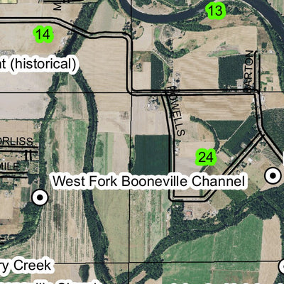 Corvallis T12S R5W Township Map Preview 2