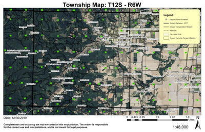 Philomath T12S R6W Township Map Preview 1