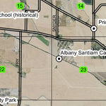 Albany East T11S R3W Township Map Preview 2