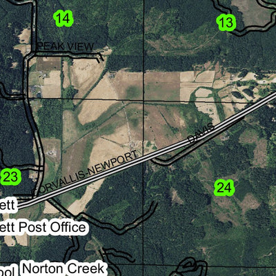 Blodgett T11S R7W Township Map Preview 2