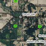 Burnt Mountain T9S R2W Township Map Preview 3