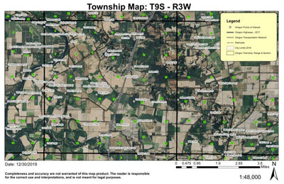 River Bend T9S R3W Township Map Preview 1