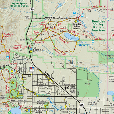 Boulder Nederland Trails Map-4th edition (East) Preview 2