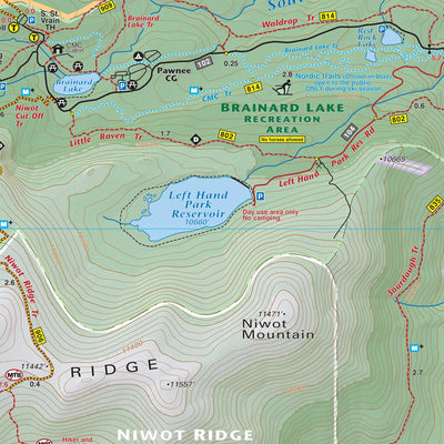 Boulder Nederland Trails Map-4th edition (West) Preview 2