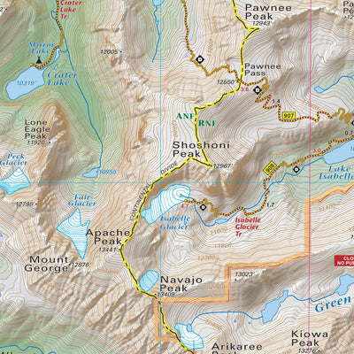 Boulder Nederland Trails Map-4th edition (West) Preview 3