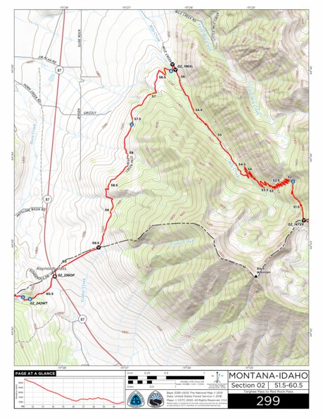 CDT Map Set Version 3.0 - Map 299 - Montana-Idaho Preview 1