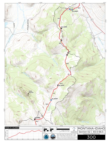 CDT Map Set Version 3.0 - Map 300 - Montana-Idaho Preview 1