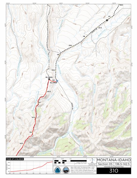 CDT Map Set Version 3.0 - Map 310 - Montana-Idaho Preview 1