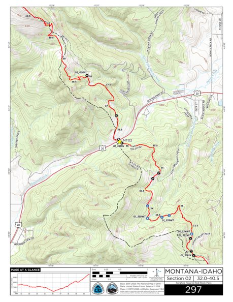 CDT Map Set Version 3.0 - Map 297 - Montana-Idaho Preview 1