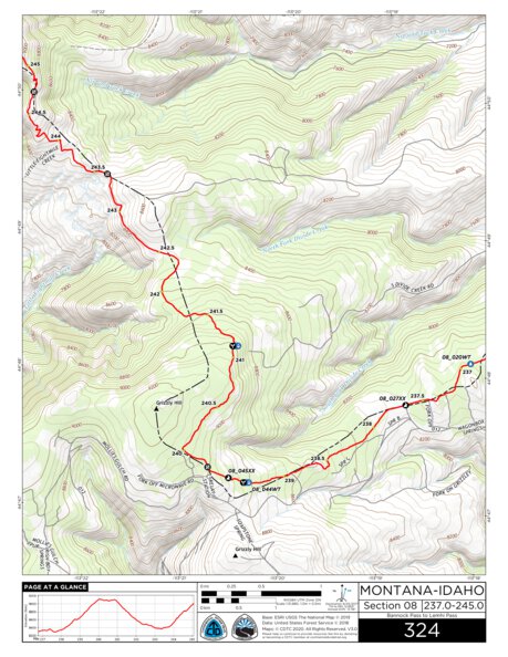 CDT Map Set Version 3.0 - Map 324 - Montana-Idaho Preview 1