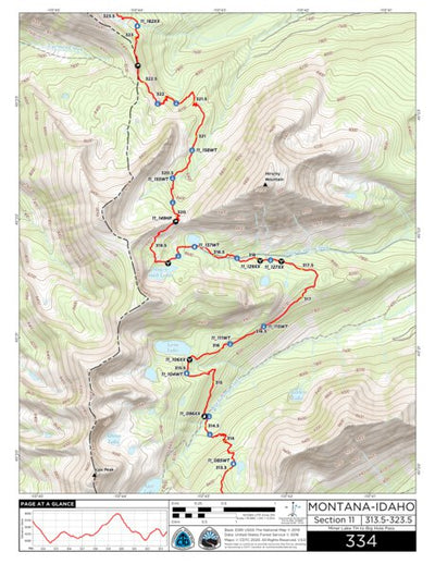 CDT Map Set Version 3.0 - Map 334 - Montana-Idaho Preview 1