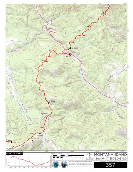 CDT Map Set Version 3.0 - Map 357 - Montana-Idaho Preview 1
