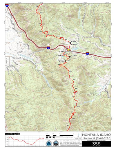 CDT Map Set Version 3.0 - Map 358 - Montana-Idaho Preview 1