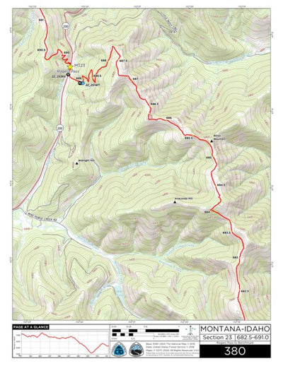 CDT Map Set Version 3.0 - Map 380 - Montana-Idaho Preview 1