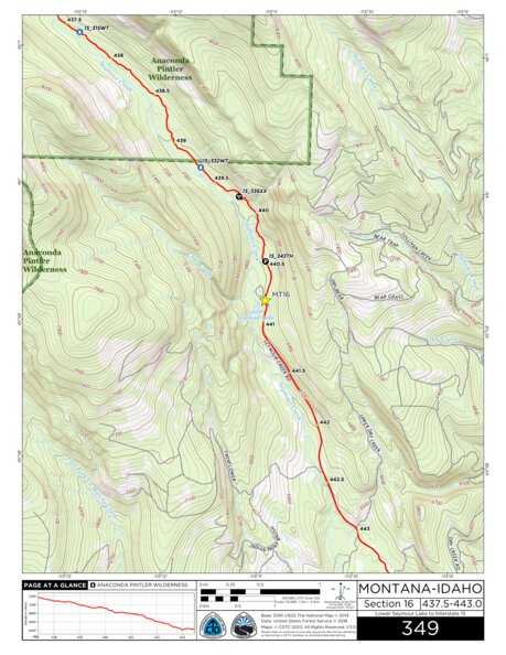 CDT Map Set Version 3.0 - Map 349 - Montana-Idaho Preview 1