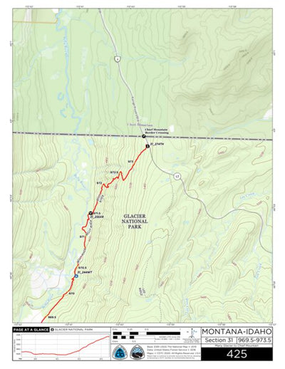 CDT Map Set Version 3.0 - Map 425 - Montana-Idaho Preview 1
