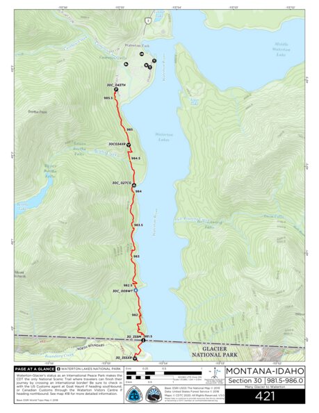 CDT Map Set Version 3.0 - Map 421 - Montana-Idaho Preview 1