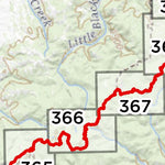 CDT Map Set - Montana 17-22 - Key Map Preview 2