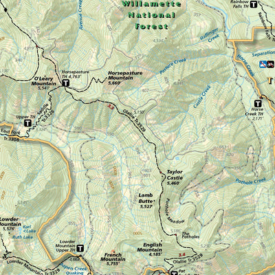 Three Sisters Wilderness, Oregon Map Preview 3