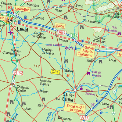 France North West Rail & Bike 1:700,000 (ITMB) Preview 2