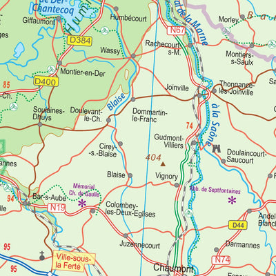 France North East Rail & Bike 1:700,000 (ITMB) Preview 2