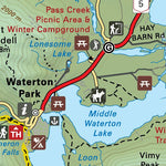 Waterton Lakes National Park - Alberta Park Map Preview 2