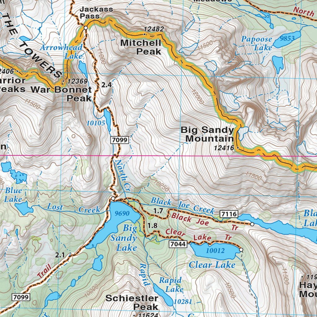 Wind River Range South 2020 Map by Beartooth Publishing | Avenza Maps