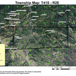 Porcupine Mountain T41S R2E Township Map Preview 1