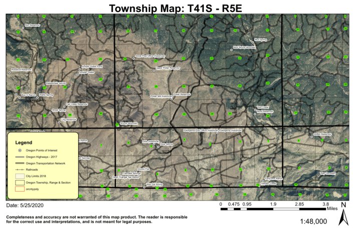 Dixie Springs T41S R4E Township Map by Super See Services | Avenza Maps