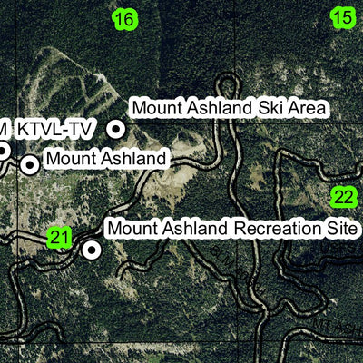 Mount Ashland T40S R1E Township Map Preview 2