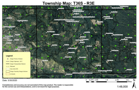 Slinger Rock T36S R3E Township Map Preview 1