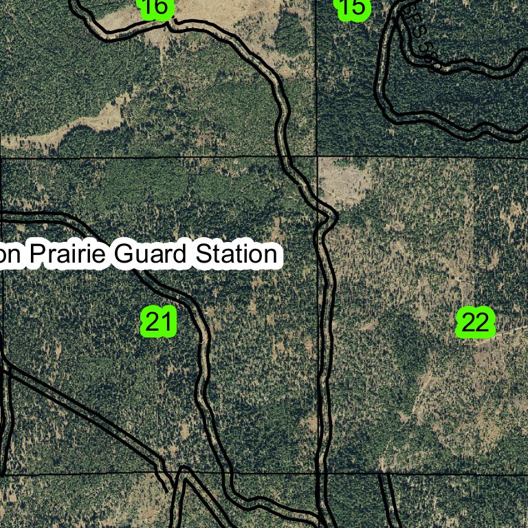 Howard Prairie Lake T38S R4E Township Map by Super See Services ...