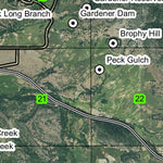 Wade Reservoir T36S R2E Township Map Preview 2