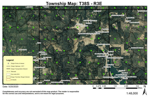 Lily Glen T38S R3E Township Map Preview 1