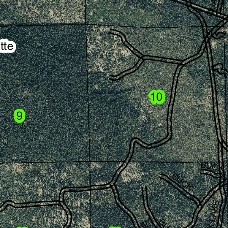 Surveyor Peak T38S R5E Township Map by Super See Services | Avenza Maps