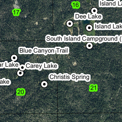 Lost Peak T35S R5E Township Map Preview 2